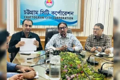 সৌন্দর্যবর্ধন ও সবুজায়ন বিষয়ক সমন্বয় সভায় বক্তব্য রাখেন প্রশাসক ডা. শাহাদাত হোসেন।